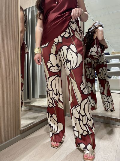 Pantalone Diana Gallesi - rosso india