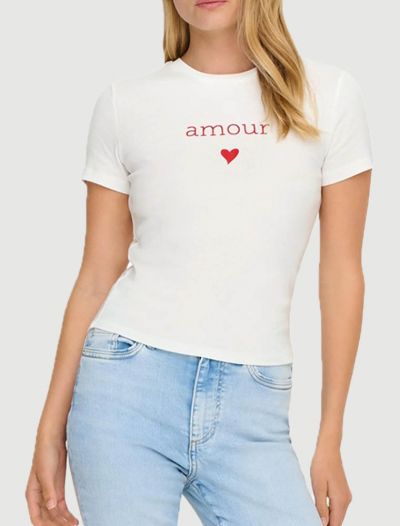 T-shirt manica corta Only - cloud dancer