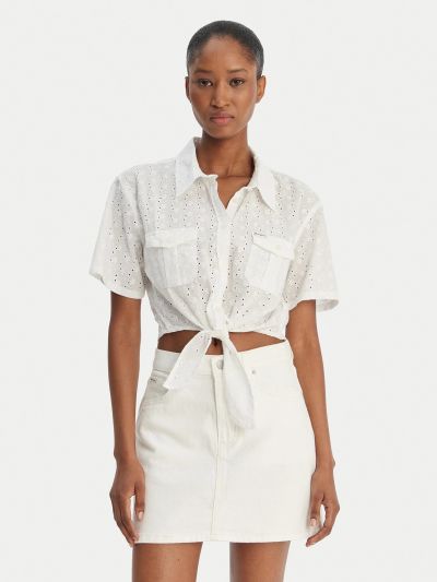 Camicia manica corta Guess Jeans - bianco