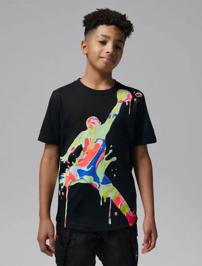 T-shirt manica corta sportiva Jordan - nero
