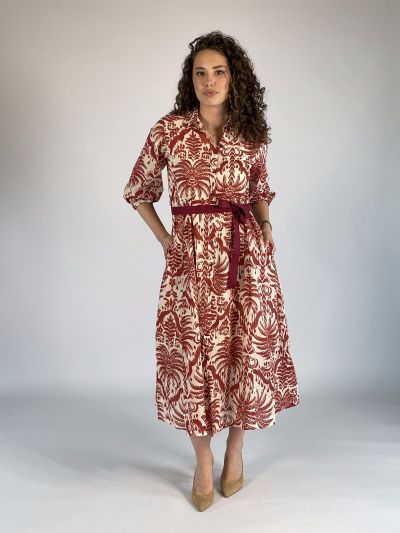 Abito Iblues - avorio rosso