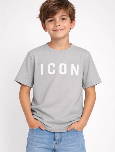 T-shirt manica corta Icon - grigio