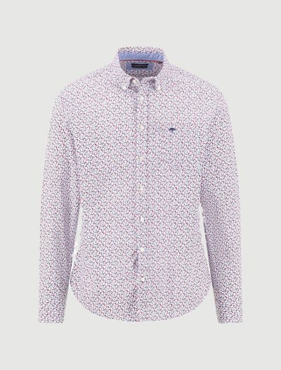 Camicia manica lunga casual Fynch-hatton - rosso blu