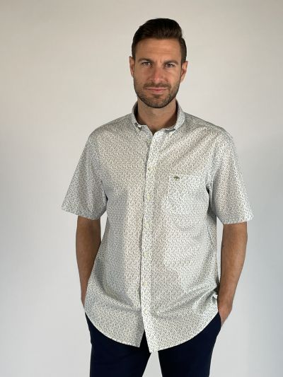 Camicia manica corta casual Fynch-hatton - avocado