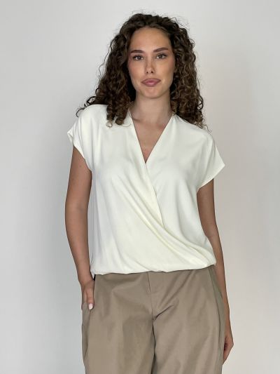 Camicia manica corta Artigli - avorio
