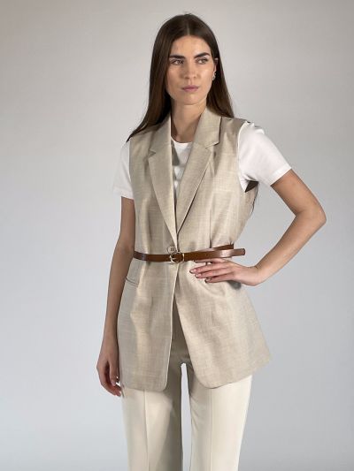 Gilet Artigli - beige