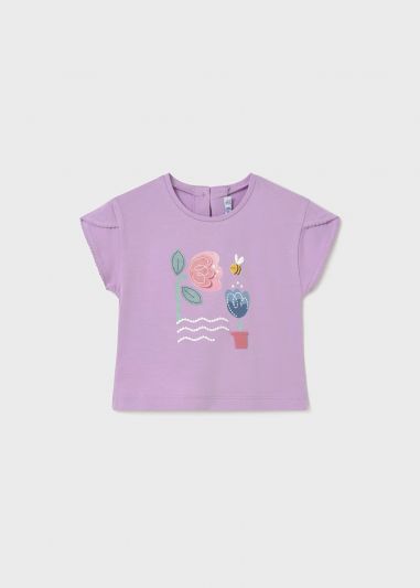 T-shirt manica corta Mayoral - lilla