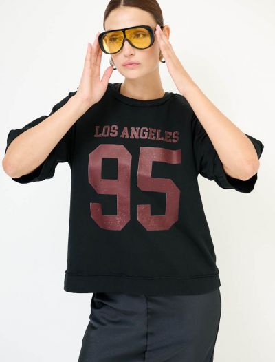 T-shirt manica corta Kikisix - nero