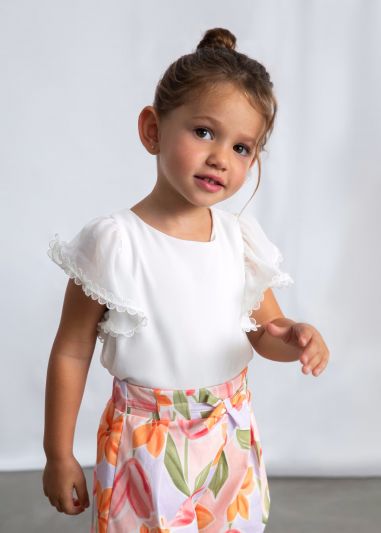 Camicia manica corta Mayoral - ecru