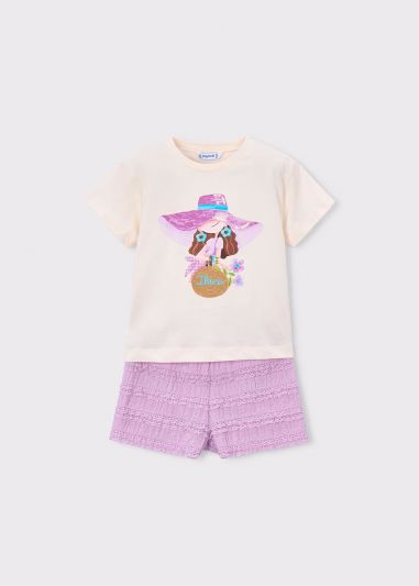 Completo 2 pezzi Mayoral - lilla