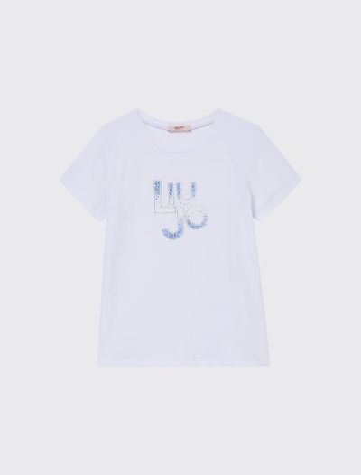 T-shirt manica corta Liu Jo - white
