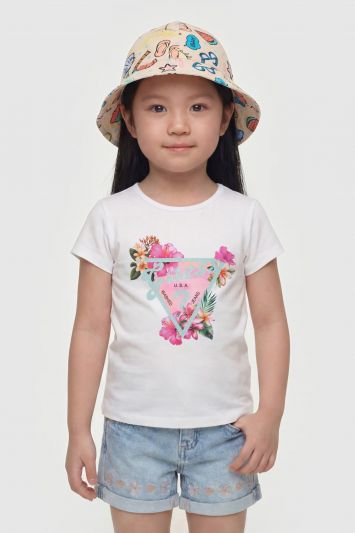 T-shirt manica corta Guess - bianco