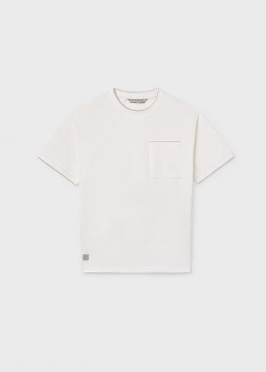 T-shirt manica corta Mayoral - panna