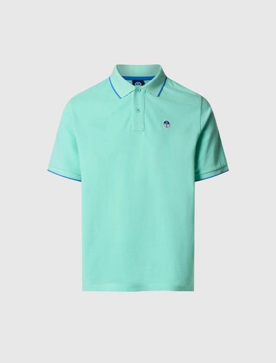 Polo manica corta North Sails - acqua