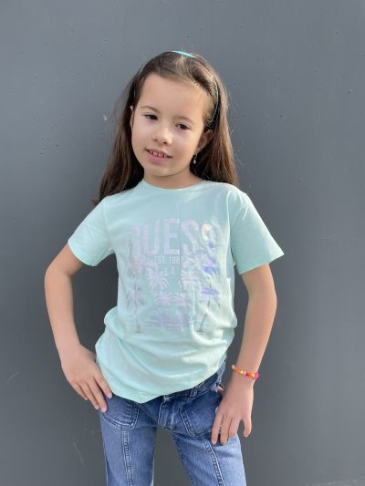 T-shirt manica corta Guess - menta