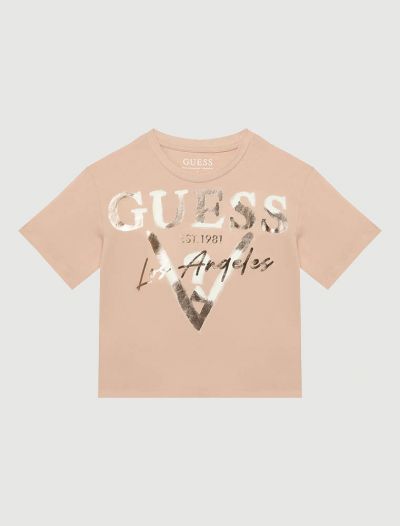 T-shirt manica corta Guess - rosa antico