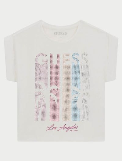 T-shirt manica corta Guess - white