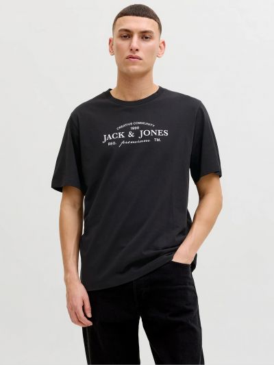 T-shirt manica corta Jack & Jones - black