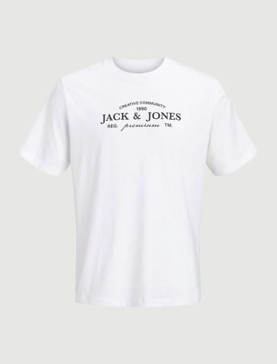 T-shirt manica corta Jack & Jones - white