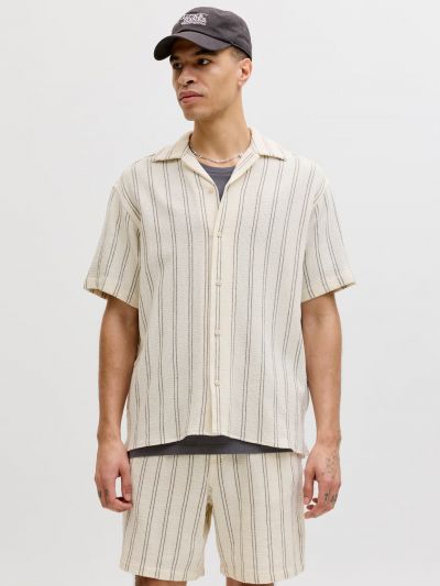 Camicia manica corta Jack & Jones - antique white