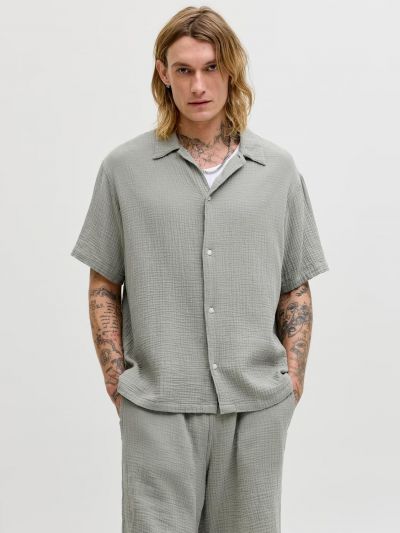 Camicia manica corta Jack & Jones - salvia