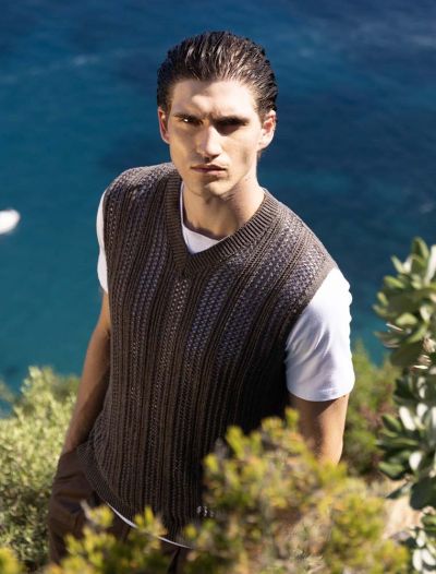 Pullover senza maniche Seinse - fango