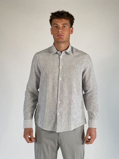 Camicia manica lunga Seinse - blu bianco