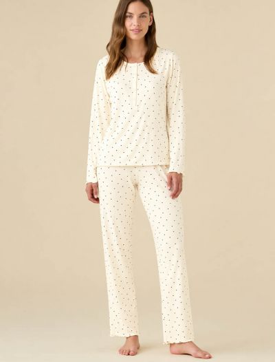 Pigiama lungo Noidinotte - crema