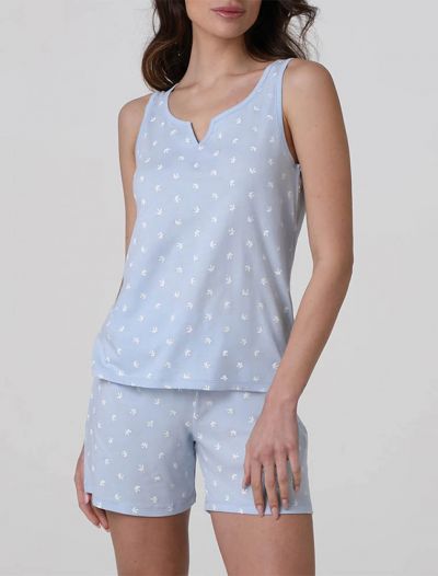 Pigiama corto Lovable - azzurro