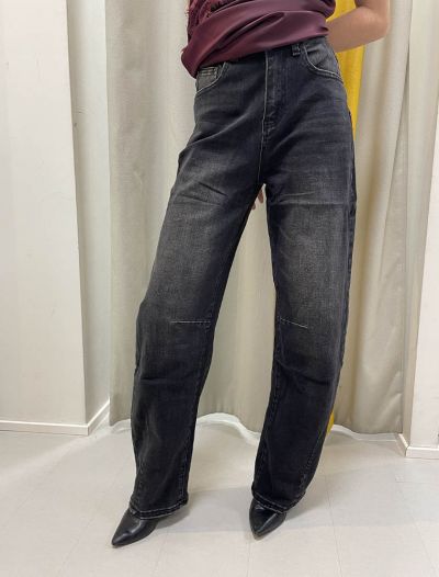 Pantalone jeans San Babila - black denim