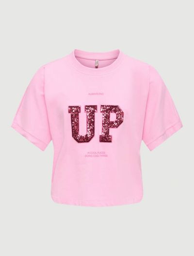 T-shirt manica corta Only - rosa