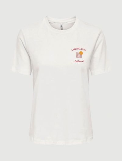 T-shirt manica corta Only - cloud dancer