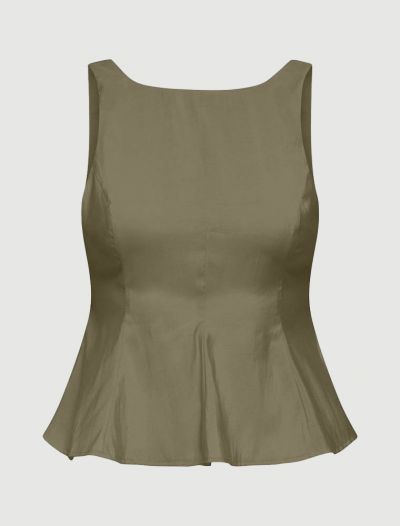 Top Only - verde salvia