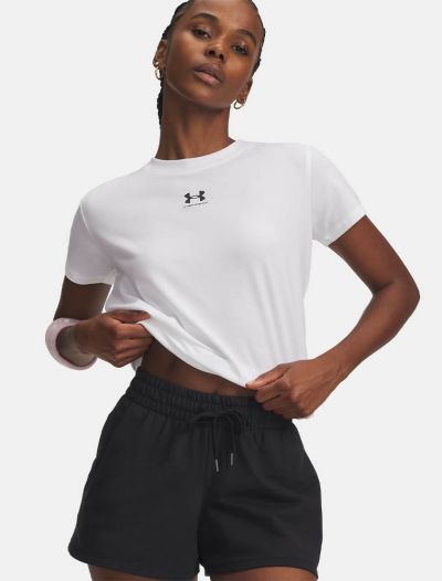T-shirt manica corta sportiva Under Armour - white