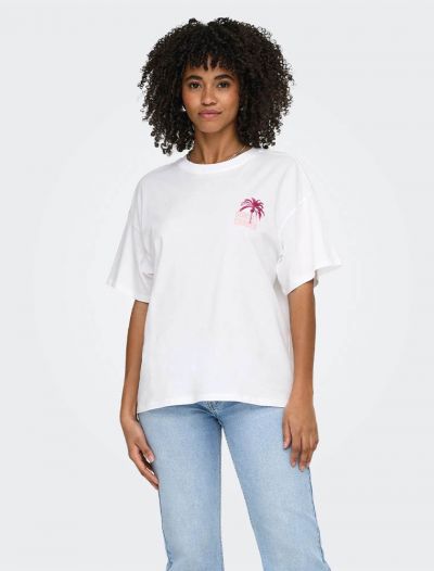 T-shirt manica corta Only - bright white