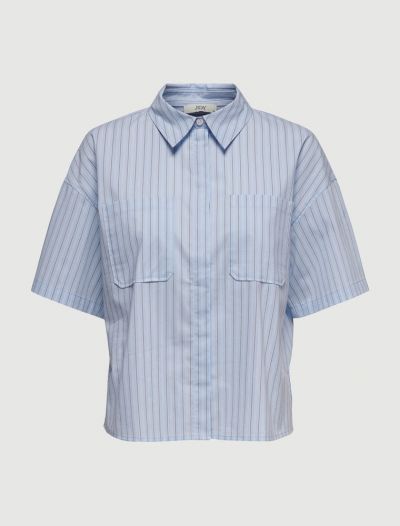 Camicia manica corta Jdy - blu bianco