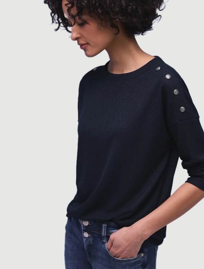 Maglia manica lunga Street One - blu