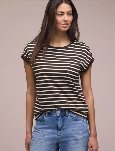 T-shirt manica corta Street One - brown
