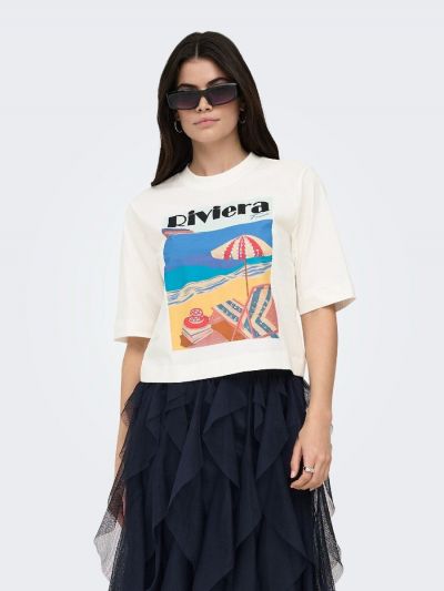 T-shirt manica corta Only - mare