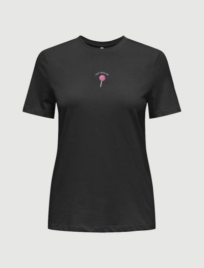 T-shirt manica corta Only - black
