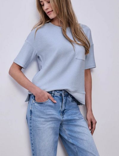 Maglia manica corta Street One - azzurro