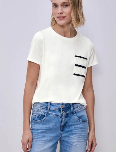 T-shirt manica corta Street One - bianco