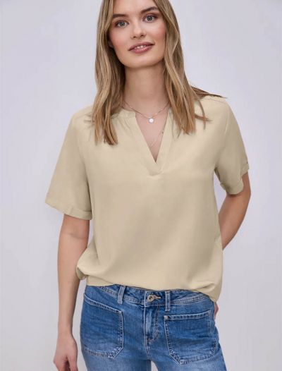 Camicia manica corta Street One - beige