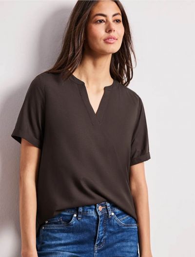 Camicia manica corta Street One - marrone