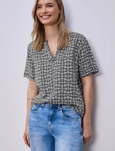 Camicia manica corta Street One - blu