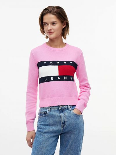 Maglia manica lunga Tommy Jeans - pink