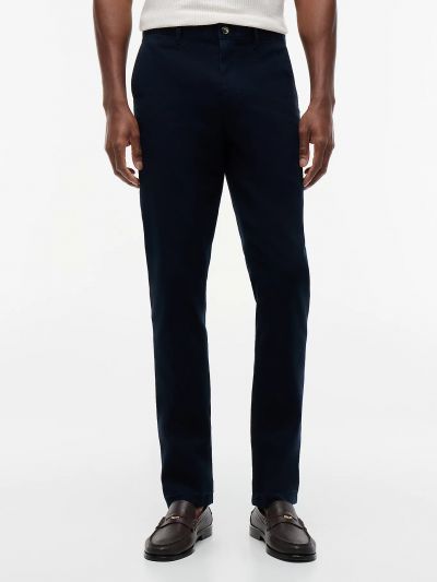Pantalone cotone Tommy Hilfiger - blu scuro