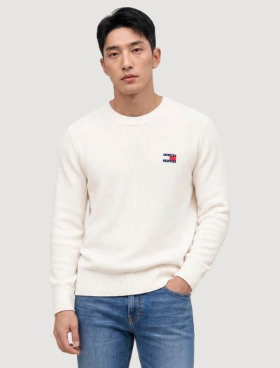 Maglia manica lunga Tommy Jeans - white