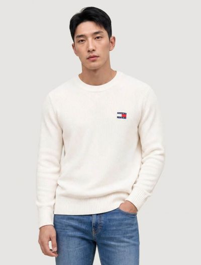 Maglia manica lunga Tommy Jeans - white