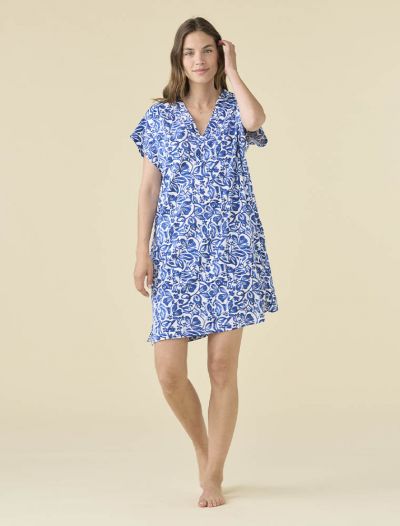 Camicia da notte Noidinotte - bianco blu